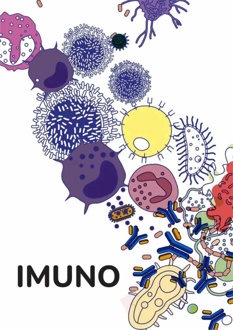 Ilustrācija ar dažādām šūnām un nosaukumu 